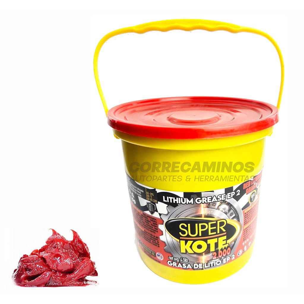 P3-52-A1 GRASA LITIO ROJA (SUPER KOTE 2.000) 4.5LB