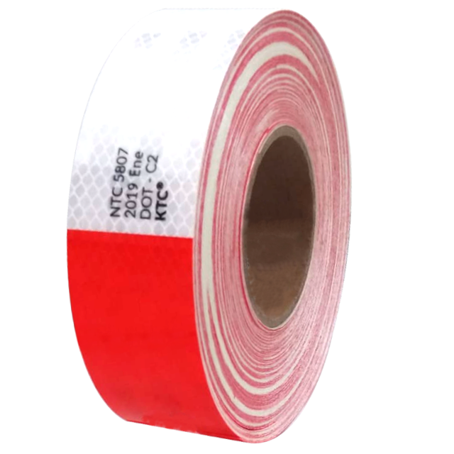 P2-9 CINTA REFLECTIVA ROJO-BLANCO (PRECIO POR METRO)