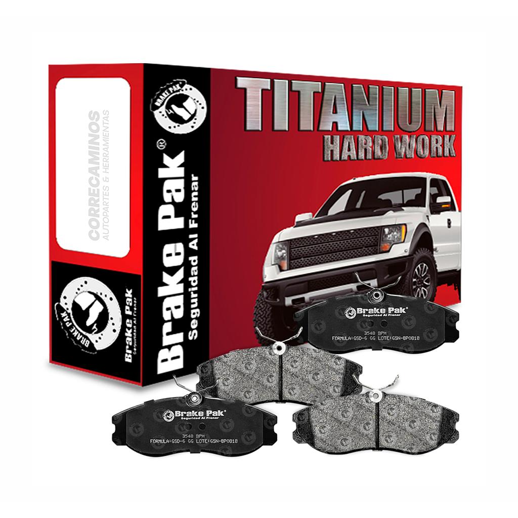 PASTILLAS TERRANO NISSAN DELANTERAS (BRAKE PAK) 7252&lt;