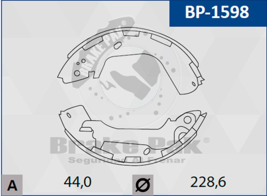 P3-16-I2 ZAPATAS TUCSON SPORTAGE (BRAKE PAK) BP-1598