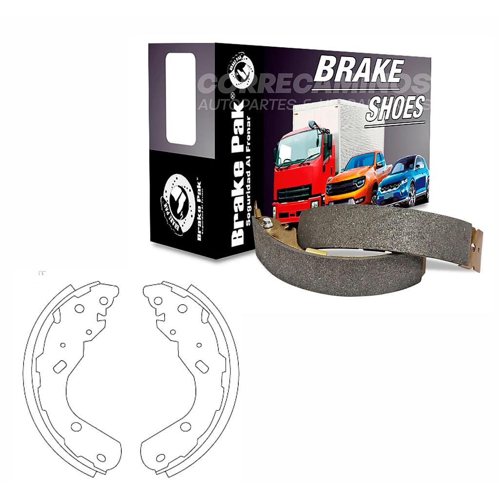 P3-42-D2 ZAPATAS BT50 RANGER NAVARA B2.6 4X4 ALASKAN (BRAKE PAK) BP-1004&lt;