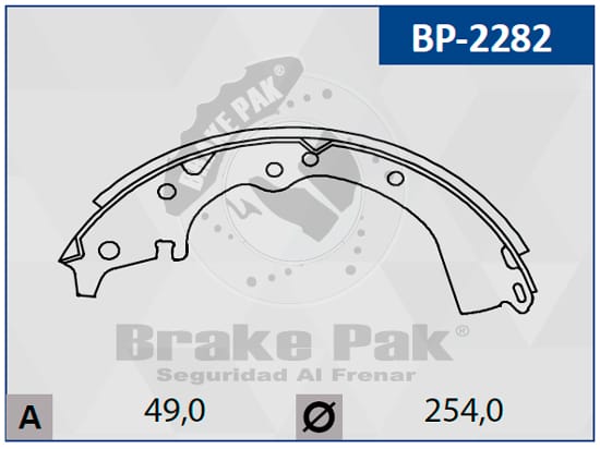 P4-30-F2 ZAPATAS FRENO HILUX 4X2 BP-2282
