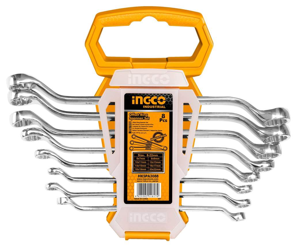 KIT LLAVES ACODADAS 8 PIEZAS HKSPA3088
