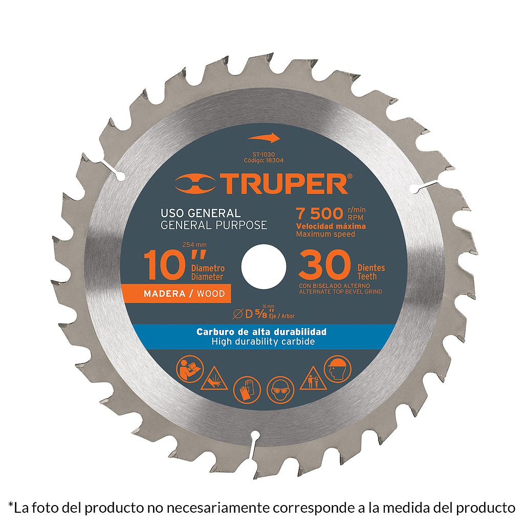 DISCO MADERA 10&quot; X 5/8 60D 18306 TRUPER