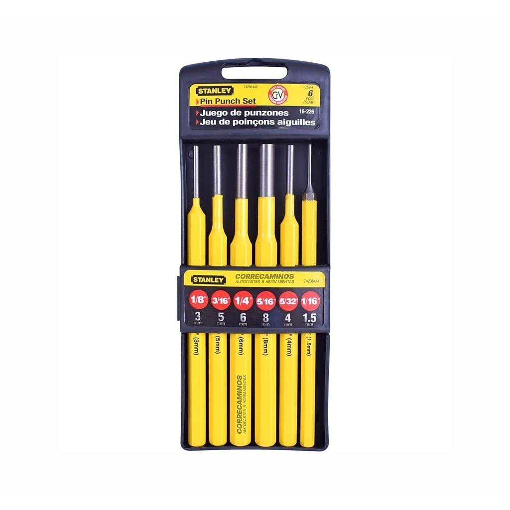 P3-1.4-A7 BOTADORES DE PINES KIT X6 (STANLEY) 16-226