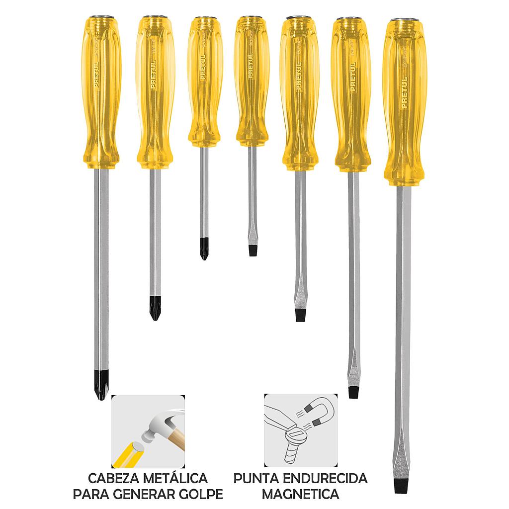 P4 KIT DESTORNILLADORES DE GOLPE 21378