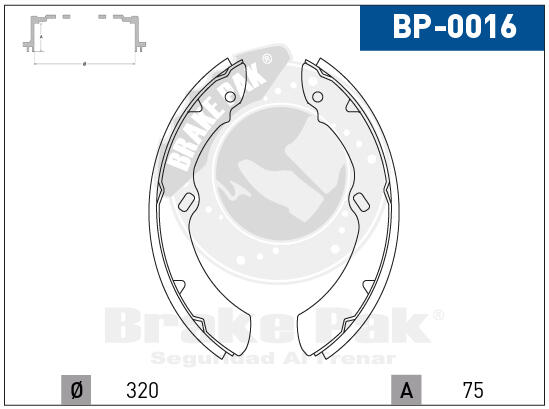 P3-16-I3 ZAPATAS DAIAHTSU DELTA (BRAKE PAK) BP-0016