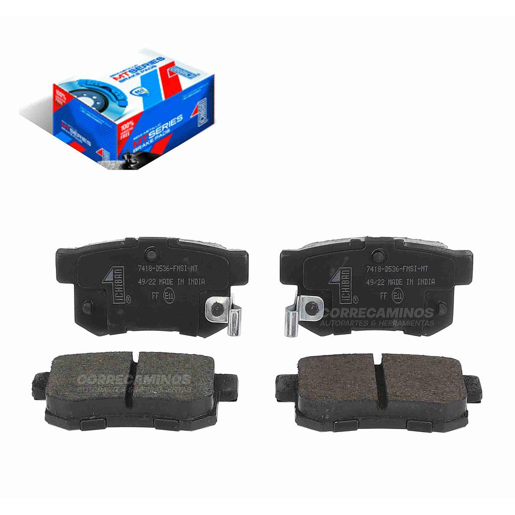 PASTILLAS ACORD CIVIC CRV 91-13 TRASERAS (ICHIBAN) 7418<